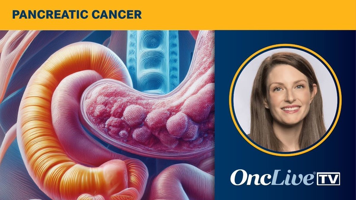 Immuneering's tweet photo. Can we change the outlook for people facing pancreatic cancer? 
Dr. Meredith Pelster of @SarahCannonDocs discusses the Phase 3 #MAPKeeper301 trial evaluating atebimetinib + chemo in 1L pancreatic cancer in a new @OncLive interview. Watch: https://t.co/lRjQOdYypx https://t.co/Y9vADlU1t1