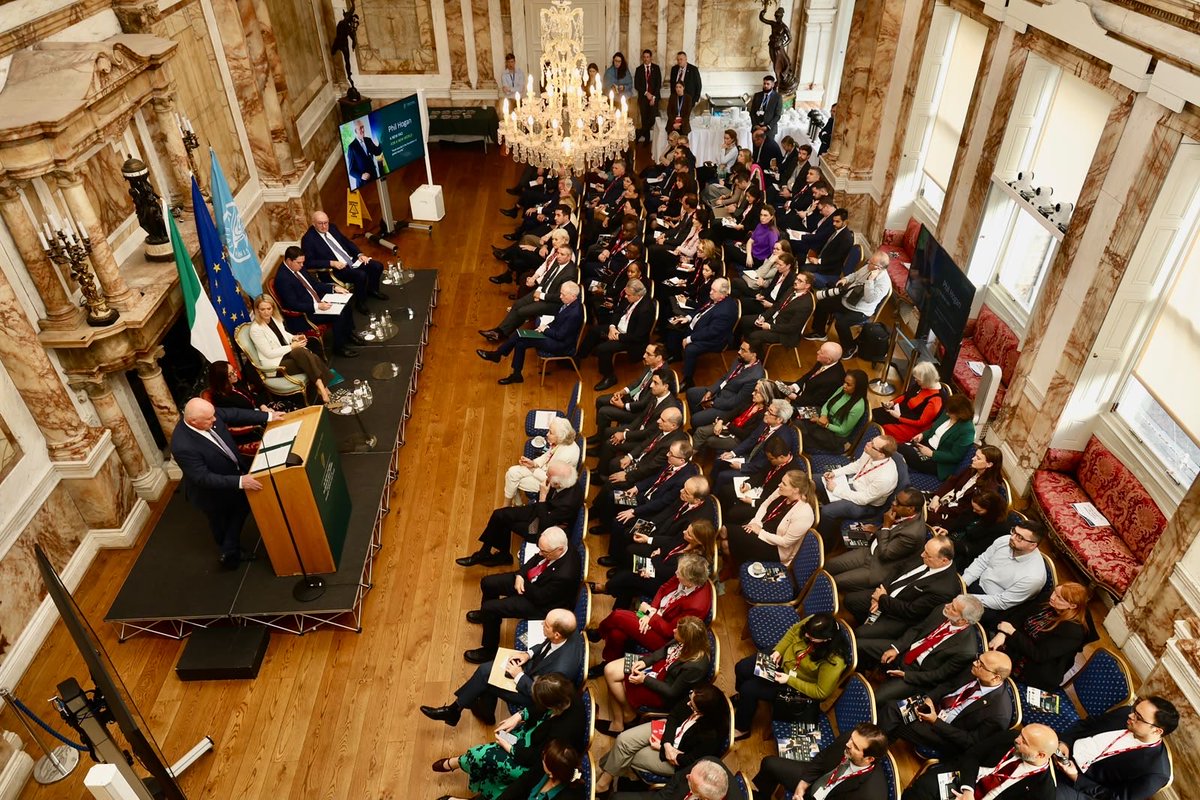 PhilHoganIRL's tweet photo. Today, I launched my campaign for Director-General of the @FAO at the Iveagh Gardens in Dublin. I am extremely grateful to Minister @HMcEntee and Minister @martinheydonfg for speaking at the launch, and to Ministers @timmydooley, Noel Grealish, @NiallCollinsTD, and @nealerichmond for attending.