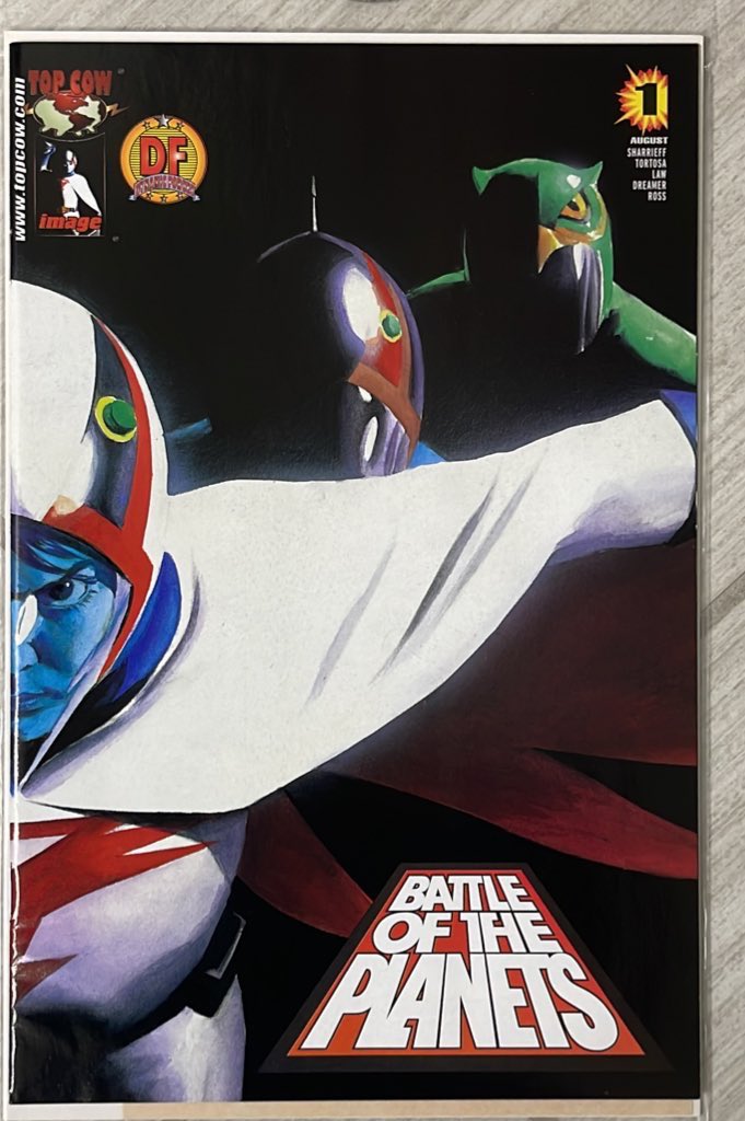 rholmes0520's tweet photo. From @TopCow and @thealexrossart comes this gorgeous Dynamic Forces wraparound cover of Battle of the Planets #1! Your welcome… #topcow #BattleofthePlanets #Gatchaman #comics #topcow https://t.co/fyNCjedtEE
