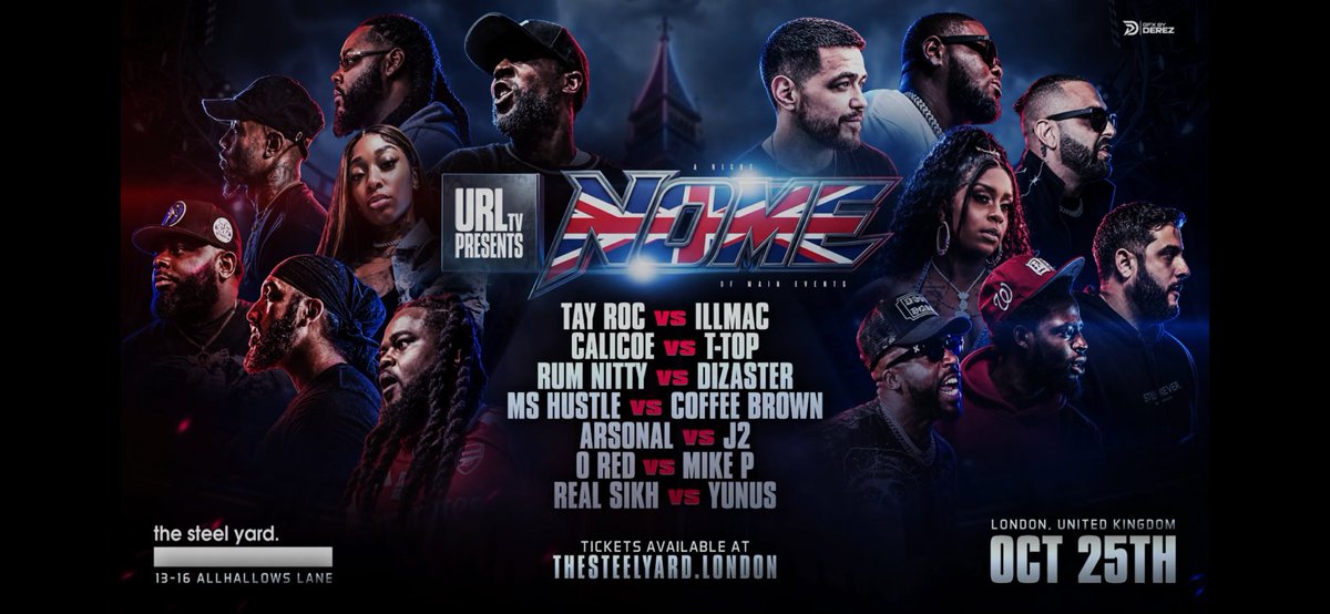 RealSikh99's tweet photo. LONDON 🇬🇧 

WE BACK! 

Been waitin to come back and kick it wit the fans in the UK. I’ma be on 100 for ya’ll. 

Bet that. 

NOME. OCT 25TH. 

Tickets still available at https://t.co/b8e8KectkC

See yall soon 🫡 https://t.co/bxBmptEVxx