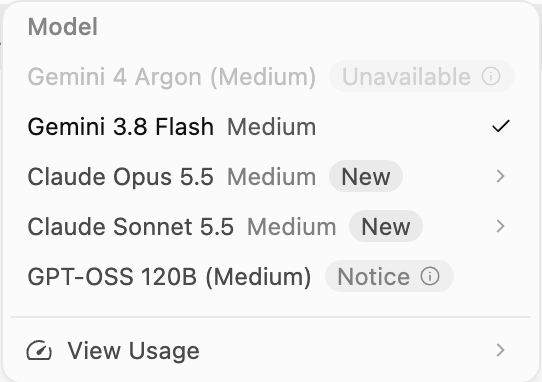 ayeidk's tweet photo. Argon available to Ultra. Resisting the urge to upgrade. Y'all let me know what the verdict is. #argon #gemini #geminiargon https://t.co/N3SVyC10gT