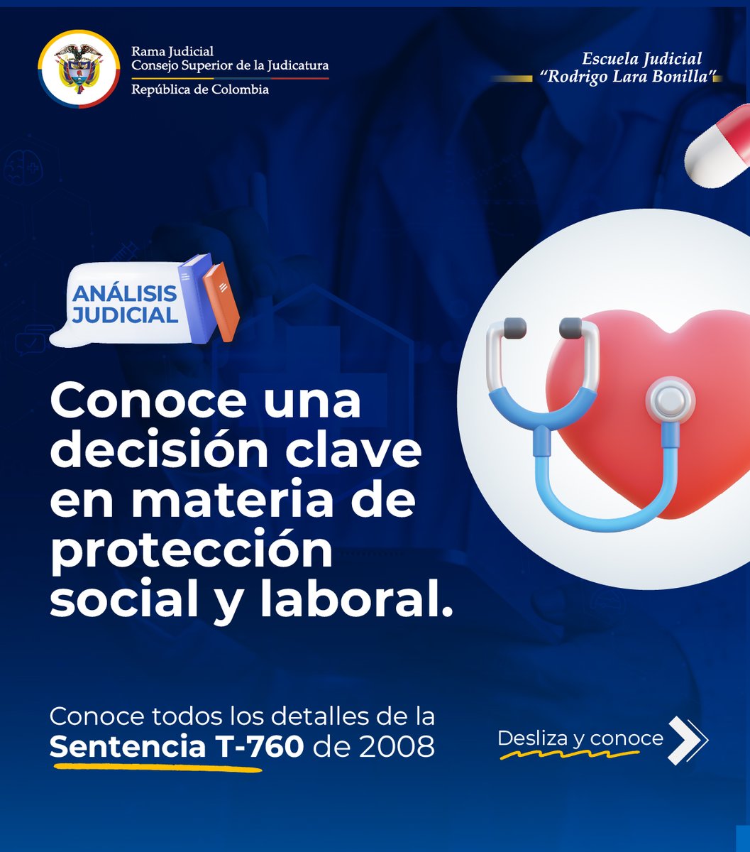 Ejrlbnet's tweet photo. ⚖️ La Sentencia T-760 de 2008 consolidó garantías para el acceso oportuno y de calidad a los servicios de salud. 🏛️ En su seguimiento, el Auto 2049 de 2025 evaluó el cumplimiento de las órdenes estructurales y dispuso medidas para hacer efectivo este derecho.

🔎 Consulte los recursos y su relevancia jurídica:
https://t.co/MH4mO4DJph