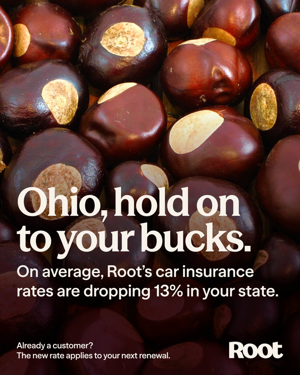 RootInsurance's tweet photo. Founded right here in Columbus, Root is lowering car insurance base rates in our home state of Ohio by 13% on average.

This represents ~$3.4M in annualized savings for local policyholders as our precision pricing model captures market efficiencies. https://t.co/Gd99TMTalu