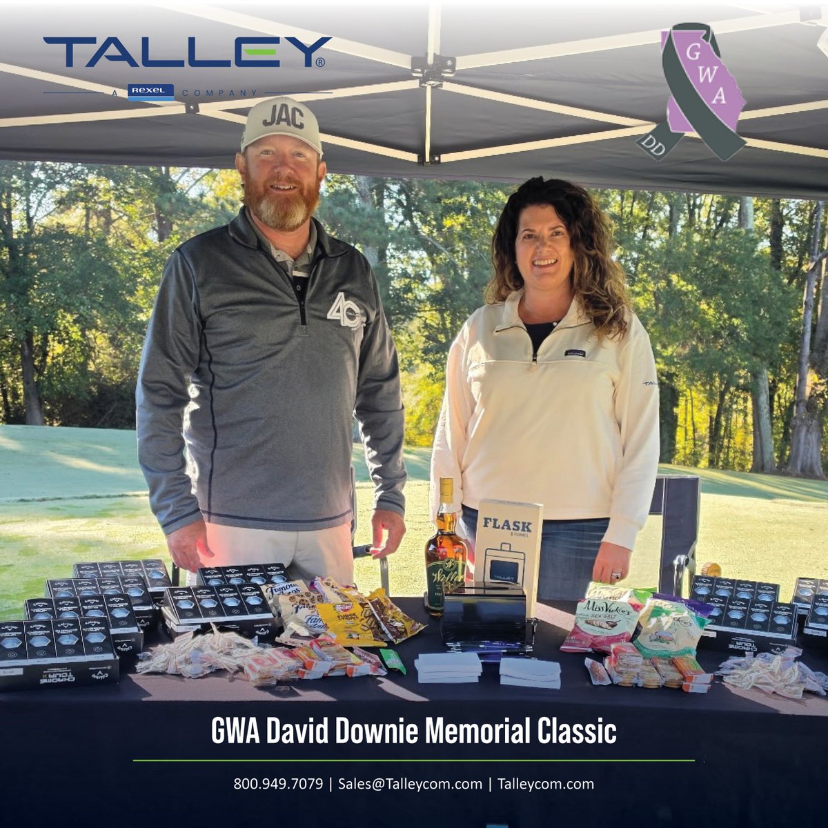 TalleyLLC's tweet photo. We're out on the course today at the GWA David Downie Memorial Classic! ⛳ Stop by the Talley tent to say hello, enter our raffle, and connect with our team. We’re proud to support the wireless industry and spend the day networking with customers, partners, and friends. https://t.co/epNS3PzS3s