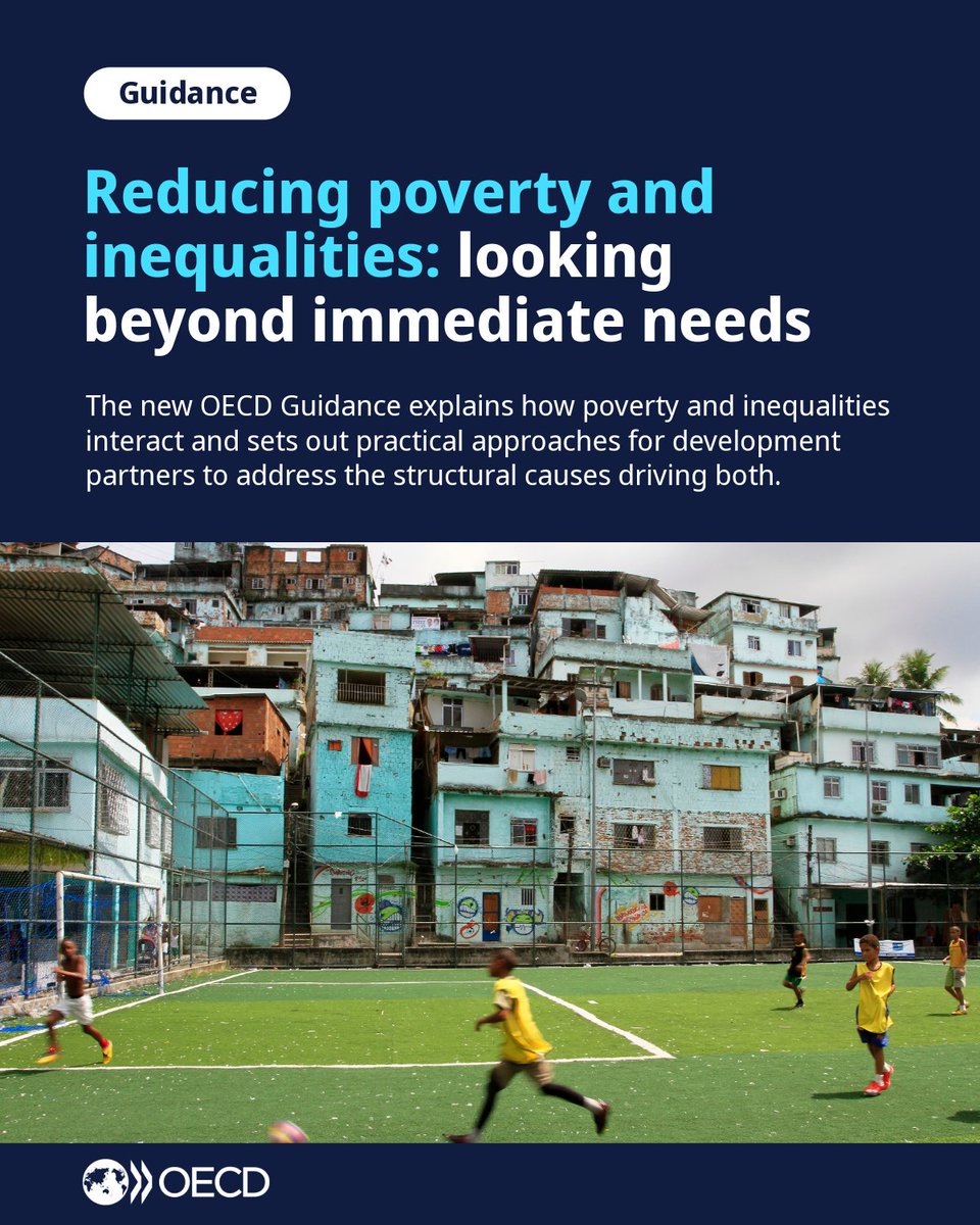 OECDdev's tweet photo. The new @OECD Guidance explains why poverty and inequalities need to be addressed together and outlines how development partners can strengthen their focus and impact.
🔗Download the Guidance: https://t.co/uwx0Z8k0MI
🔗Register to attend the launch event: https://t.co/6uRnf5oDgB https://t.co/lSch5nJpaV