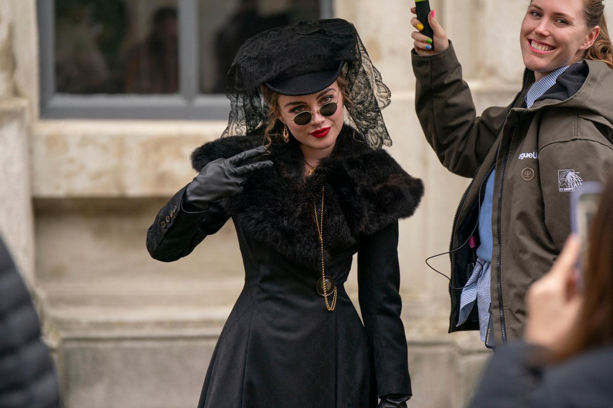 netflix's tweet photo. Florence Pugh on the set of East of Eden. https://t.co/FYesTX5tZK