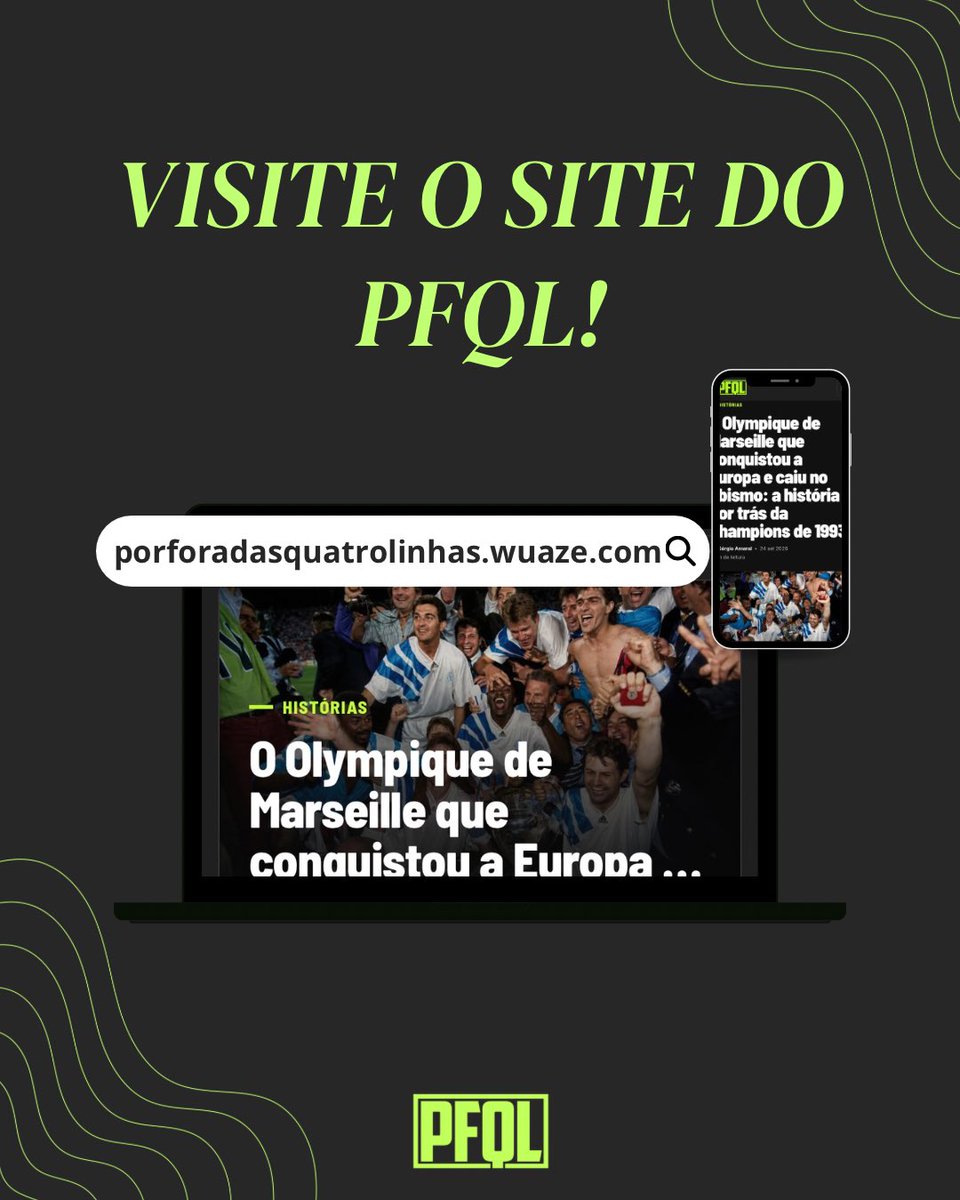 pfqloficial's tweet photo. É com muito prazer que o PFQL anuncia uma novidade: agora temos um site próprio! 🖥️ ⚽

O novo espaço chega para reunir ainda mais do que produzimos por aqui, com matérias especiais, análises, crônicas e conteúdos assinados pelos nossos redatores.

Mais do que um novo endereço, o site é mais uma forma de contar histórias e olhar para o futebol para além do óbvio, dentro e fora das quatro linhas.

Acesse, conheça o site e acompanhe o que vem por aí.

🔗 https://t.co/NweFRsayXJ