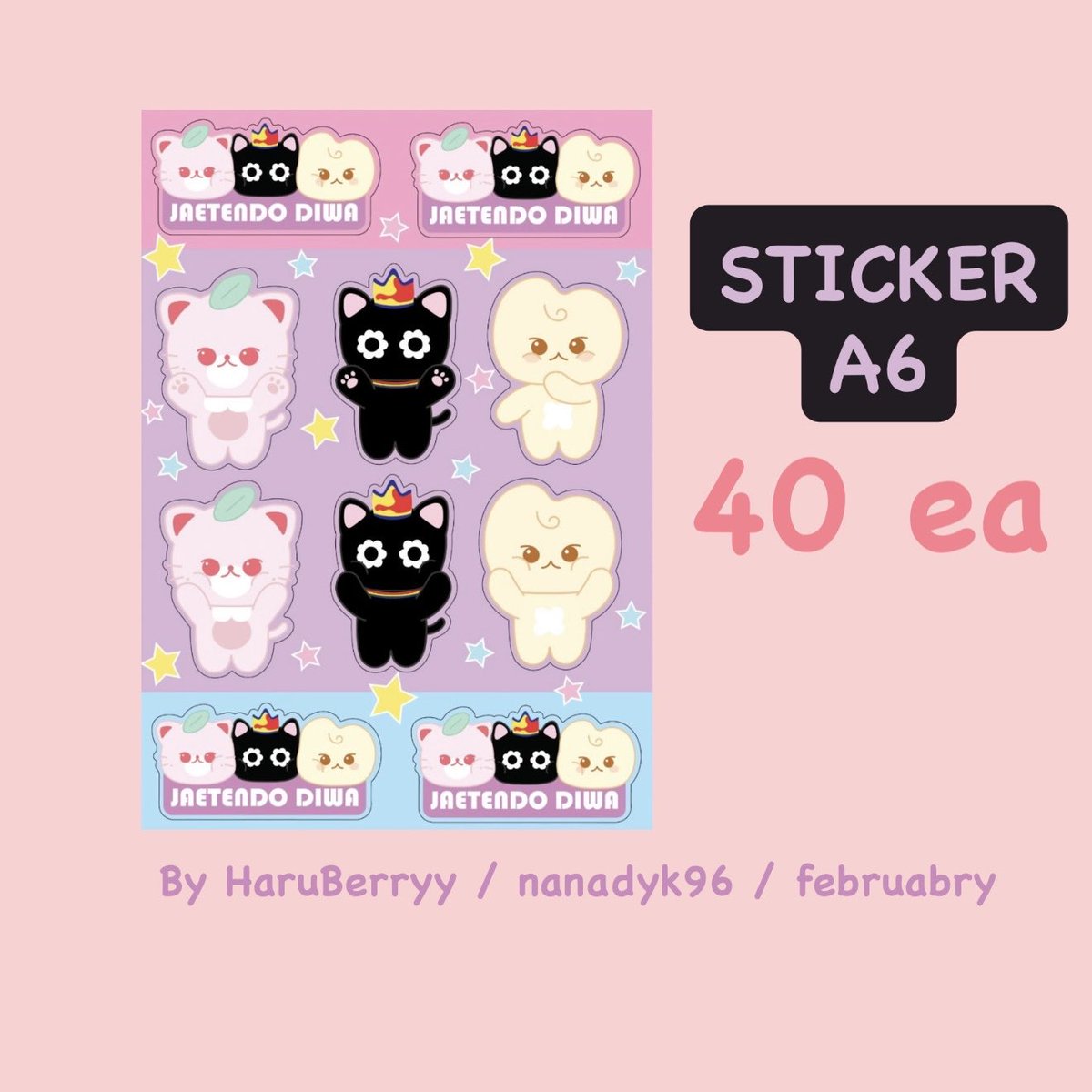 HaruBerryy's tweet photo. กรี๊ดดด ทุกคนมีอันนี้อีกอันนะ ลืมไปเลย
JTD sticker set A6 : 40 ea

By HaruBerryy @nanadyk96 @februbry https://t.co/BB8mwizRYf