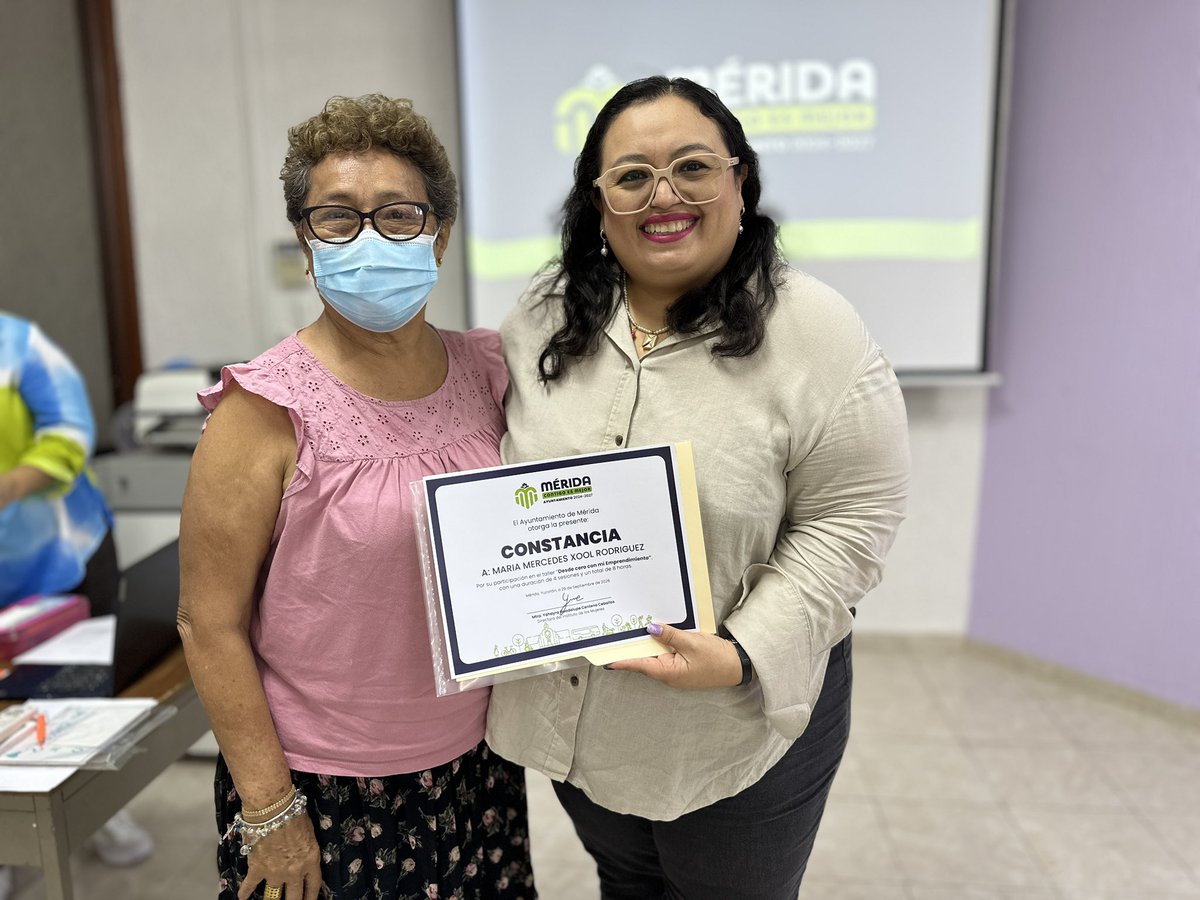 IMujerMerida's tweet photo. 🟣🙋🏻‍♀️💬✨ ¡Concluimos el taller “Desde cero con mi emprendimiento”!

Agradecemos a cada participante por su entusiasmo y compromiso para adquirir nuevas herramientas que impulsen sus proyectos y fortalezcan su autonomía económica. https://t.co/h1ODL7ah7K