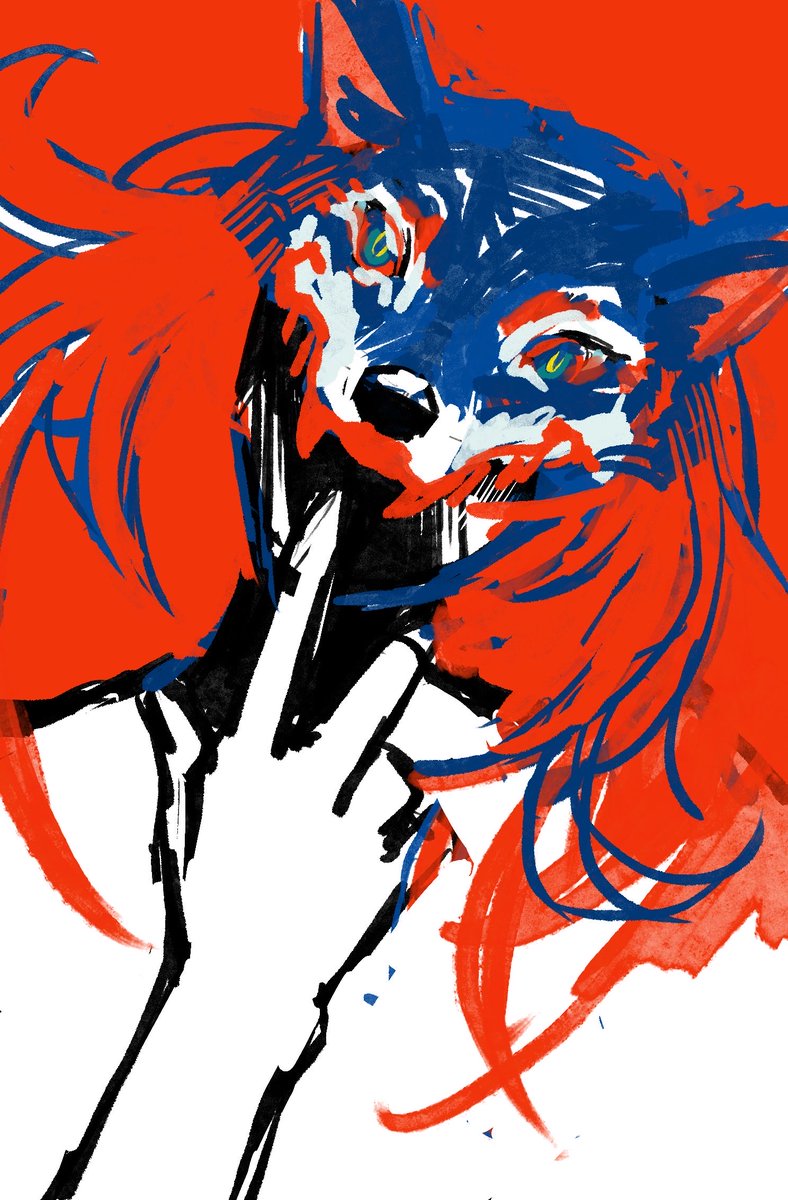 Pavone_Stella's tweet photo. @heizitsu_tl 配色練り段階の豺狼の扉絵のボツ https://t.co/HF5qDFclKp