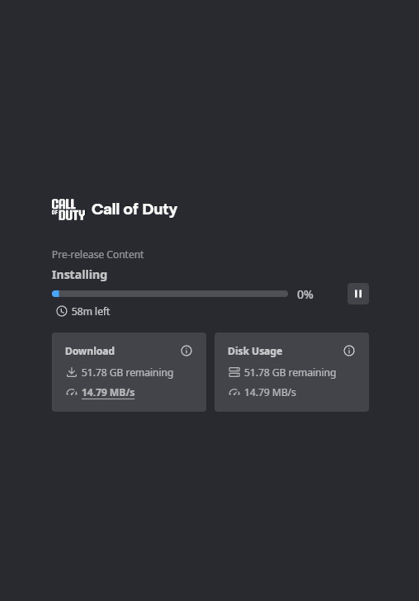 DETONATEDcom's tweet photo. NEW Modern Warfare 4 COD HQ Pre-Load NOW:

💥 BattleNet; It appears to be around ~60GB — &amp; FULL Game Download if you have Pre-Ordered.

NEW UI Potentially going Live Tomorrow. https://t.co/vez7kwabzA