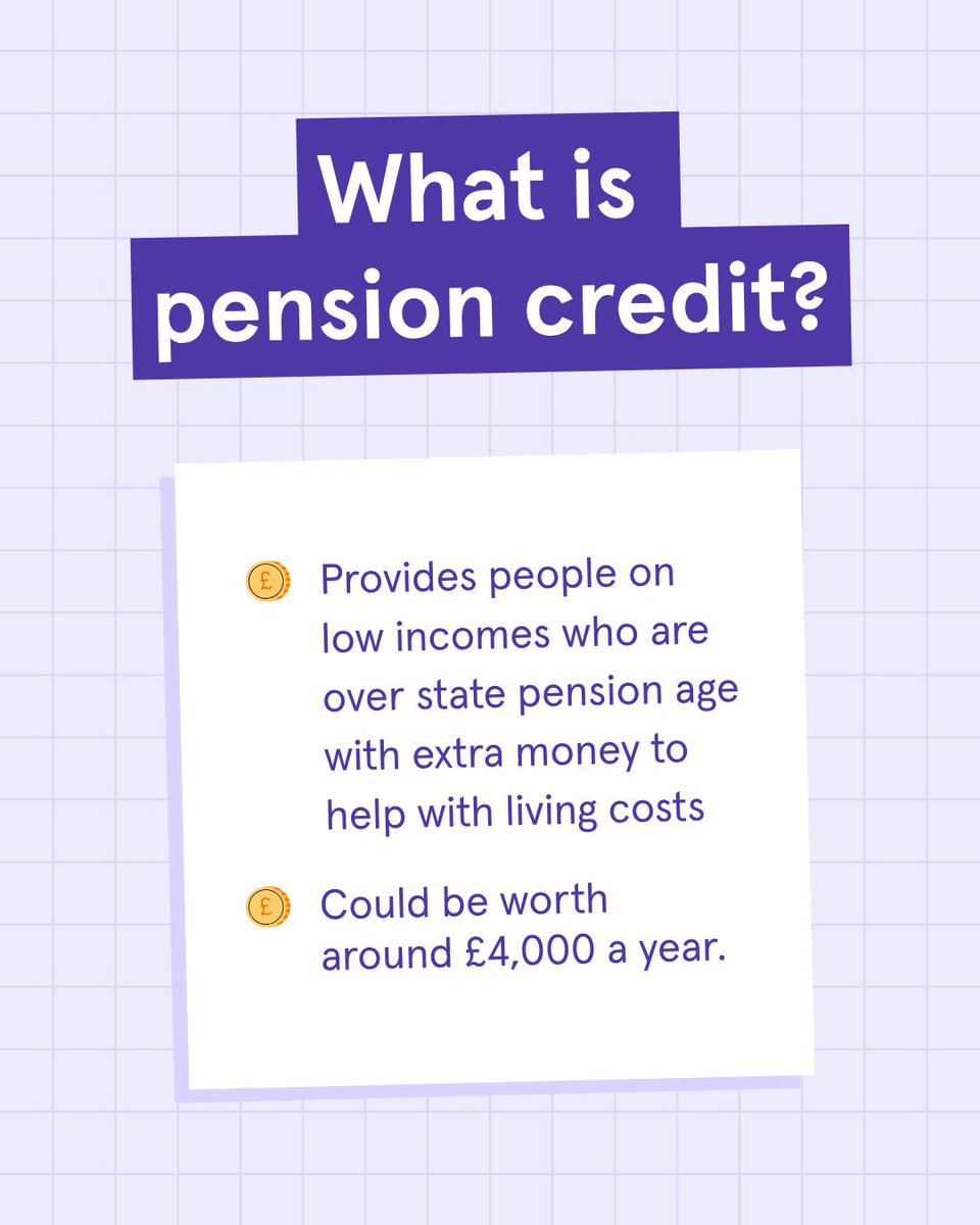 UKMoneyWellness's tweet photo. It’s Pension Credit Week of Action.
 
So could you be entitled to a bit of extra financial support?
 
👉 Find out if you’re eligible and how much you could get.

https://t.co/52pBdpzK3l

#PensionCreditWeekofAction #Pension #FinancialSupport #Benefits https://t.co/4BGlYdGN4M