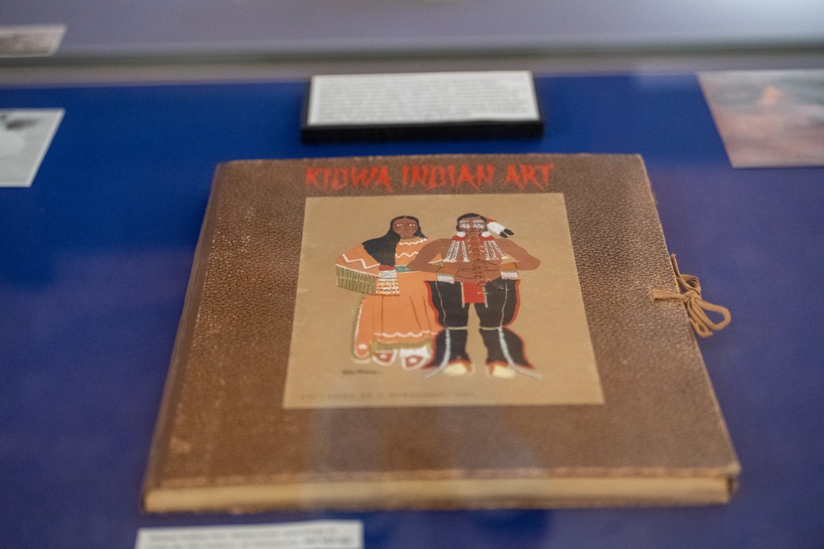 kulibraries's tweet photo. A curator went looking for one thing in the stacks and found another. That detour led to the Kiowa Six. Likewise, the resulting exhibit at Spencer Research Library, Kiowa Indian Art, is “a springboard to learn more about these artists and the purpose behind this portfolio." https://t.co/PWQ8miXyOM