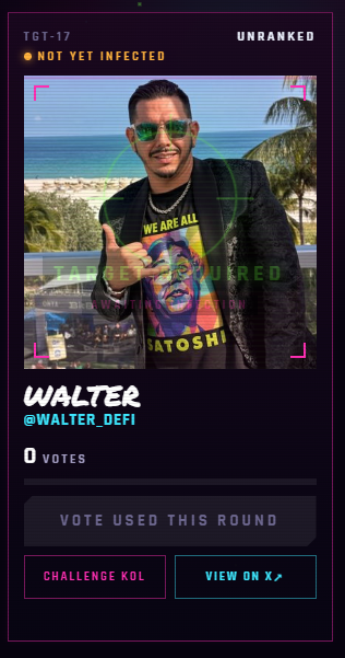 ParasiteKOL's tweet photo. Community wants you infected next @WALTER_DEFI Your move https://t.co/Tt7rBWxZUY