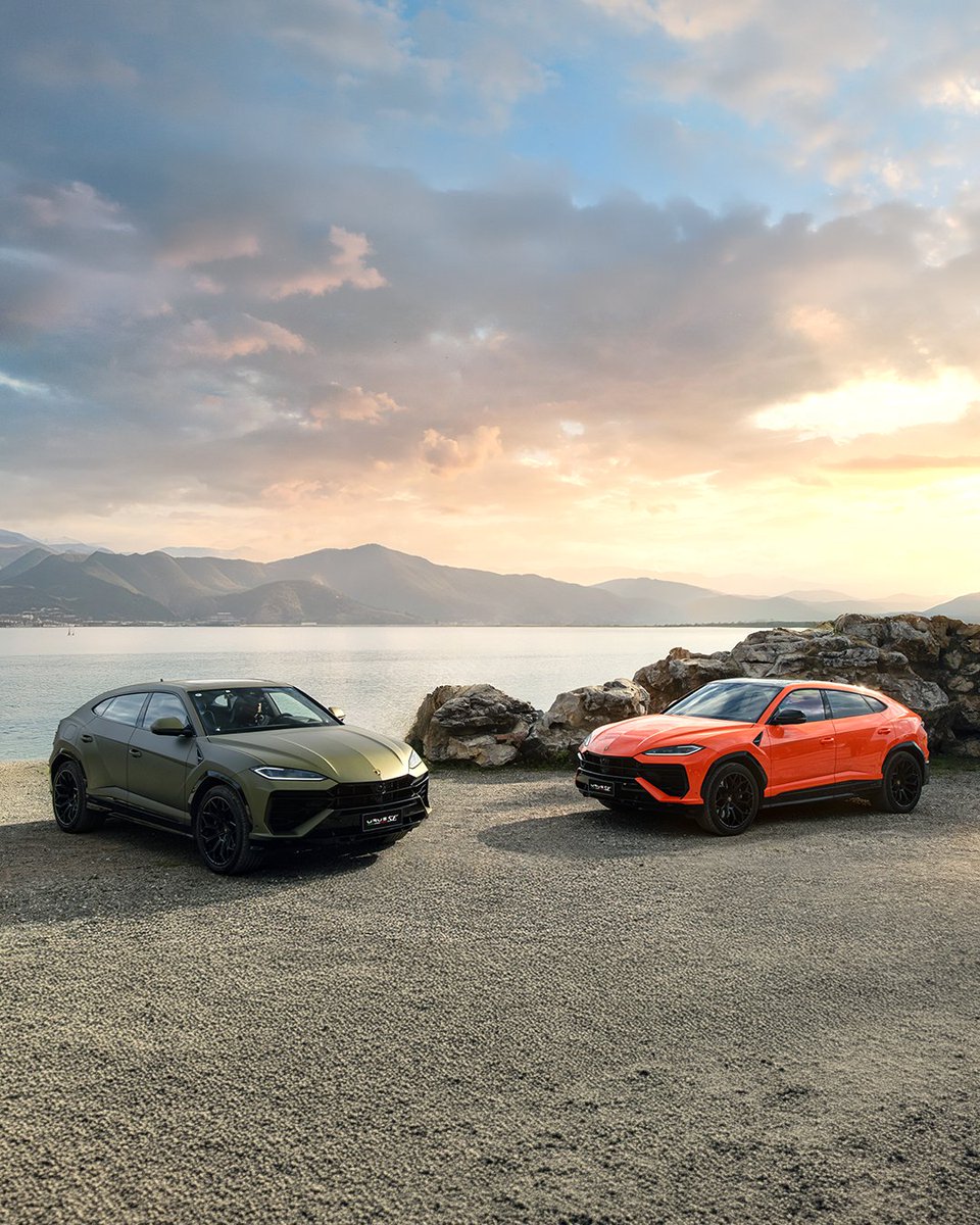 Lamborghini's tweet photo. A journey defined by performance and the pleasure of driving, where Lamborghini Urus SE embraces the freedom of exploration.

#Lamborghini #UrusSE https://t.co/iWqOAEVNjR