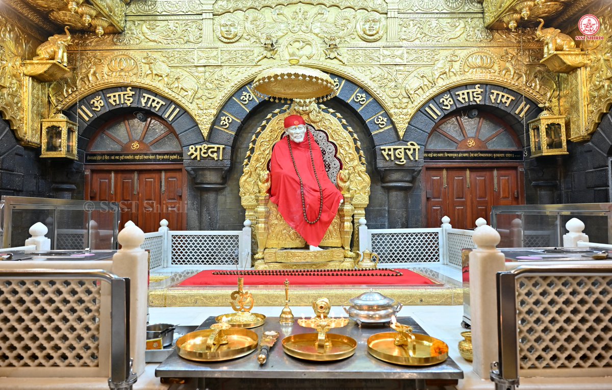 SSSTShirdi's tweet photo. *!! ॐ साई राम !!*
*श्री साईबाबा संस्थान विश्वस्त व्यवस्था,शिर्डी*
*!! ॐ Sai Ram !!*
*Shri Saibaba Sansthan Trust, Shirdi*
≈≈≈≈≈≈≈≈≈≈≈≈≈≈≈≈≈ 
*आरती :- शेजारती*
*मंगळवार १३ ऑक्टोबर २०२६  Aarti :-Shejarti*
*Tuesday 13 October 2026* https://t.co/5tEbAmAw3W