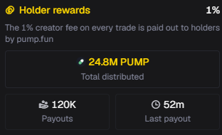 TxCryptoSaurus's tweet photo. So far the solana:H4KUxsEgCp2yDpFvyDuGM5k6XevSKKrrKUxZ3Zr6nyJc has distributed over 24 million tokens of $PUMP to reward holders.

That's well over $120,000 USD of paid conviction. 

To the fragile, resilience looks like a monster. - Study the Cockroach. https://t.co/UNXR5MbXQD