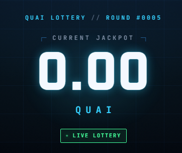 QuaiSquad's tweet photo. Quai Lottery is LIVE on Orchard Testnet! 🎉

🎟️ Ticket Price: 5 QUAI
🏆 Winners: 1
⏰ Ends in 24 Hours, Make your entries.

🧪 Test the lottery, explore the DApp &amp; share your feedback!

🌐 https://t.co/5aS5dFW1Rd

@QuaiNetwork https://t.co/FpVKtM0Vva