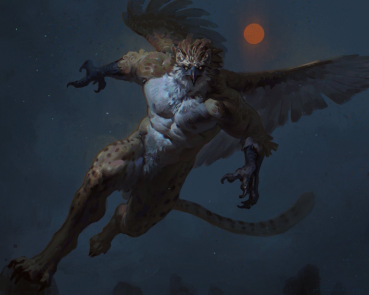 TFiddlerArt's tweet photo. Weretober2026 Day 13 - Philippines Gryphon 🦅🐯 https://t.co/qdQMi1CbiR