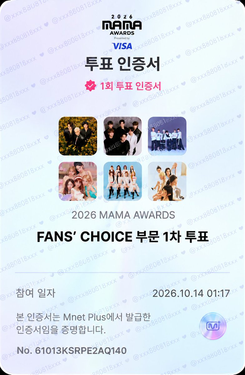 xxx880818xxx's tweet photo. 2일차👑
I vote for #bigbang on #2026MAMAVOTE https://t.co/OI9XsVWt6n