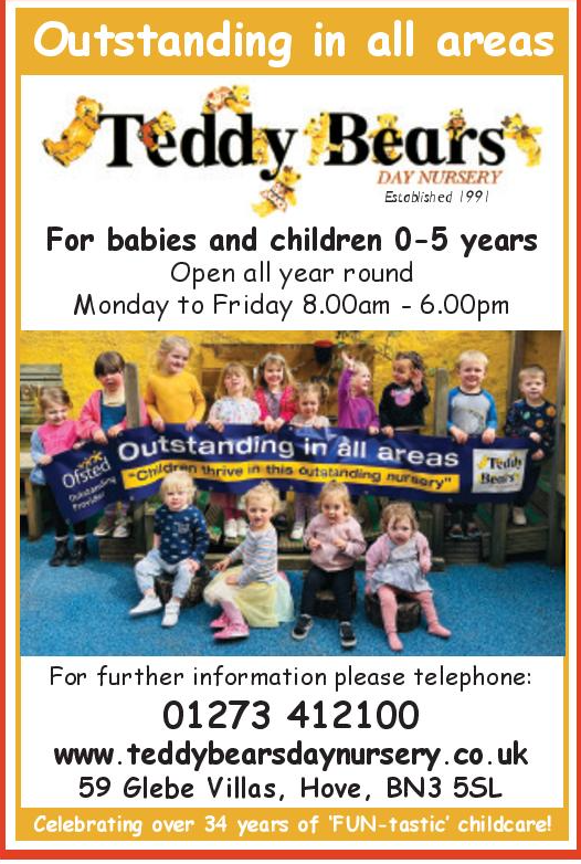ABCMagazineUK's tweet photo. Teddy Bears Day Nursery, Hove, will be celebrating 35 years in Nov!
Sue Thomas, Owner &amp; Nursery Manager, was recently named ‘Nursery Manager of the Year’ at the Nursery World Awards - the most prestigious recognised accolade in the early years sector.
https://t.co/uVW8fPBEDD https://t.co/OZ4ijt7AoA