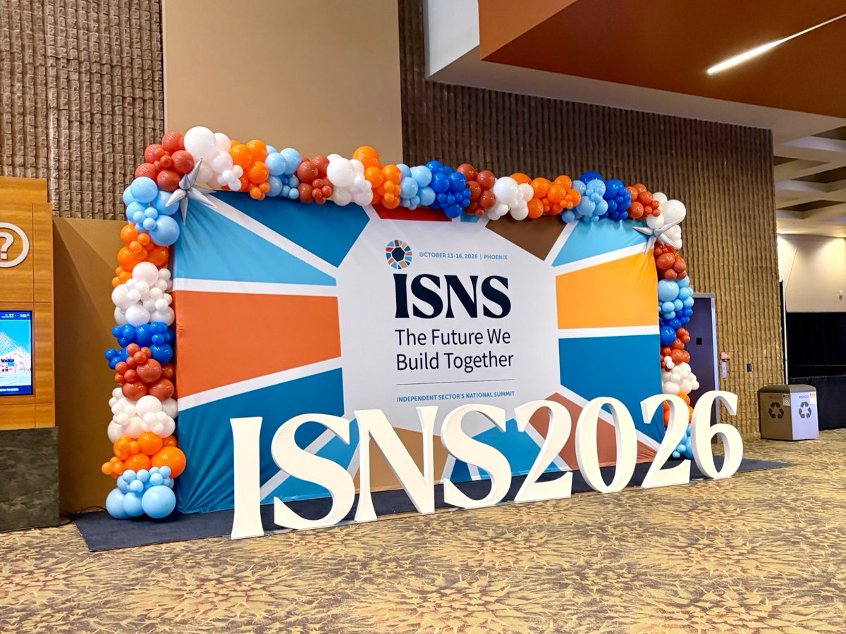 IndSector's tweet photo. It’s Day 1 of Independent Sector’s National Summit 2026 and our team is getting ready!

Nonprofits, philanthropies, and corporate giving programs are in Phoenix to build a stronger charitable sector that helps more people thrive. We can’t wait to see the ideas spark!

Are you joining us at the summit? Let us know what you’re looking forward to, tag us in your photos, and join the LinkedIn group: https://t.co/0oVdKyk9A7