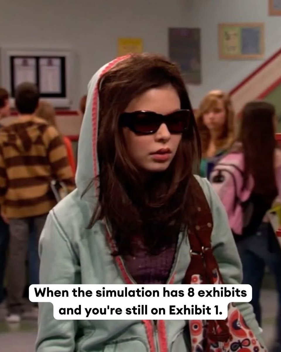 BeckerAcct's tweet photo. Whoever decided one simulation needed 8 exhibits, I just want to talk.
 
#CPAExam https://t.co/IHOjdOKe21