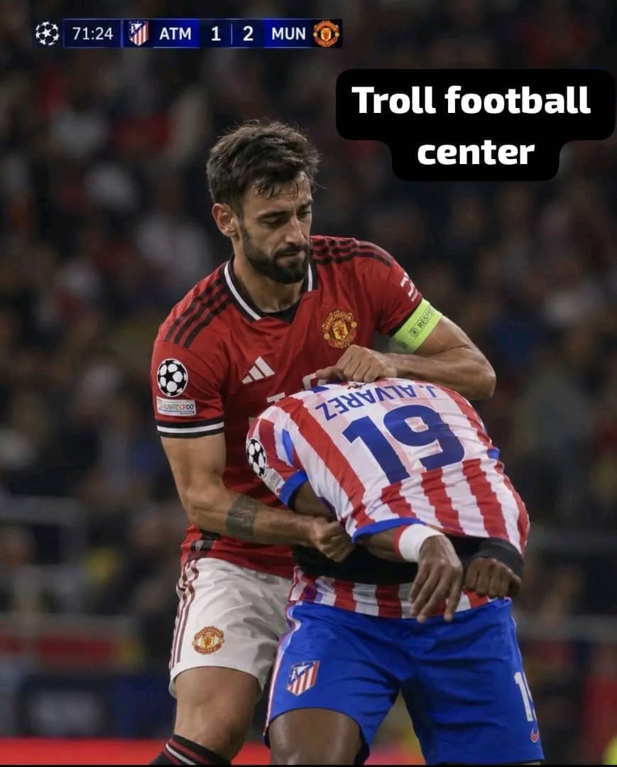 Afc_Freedom's tweet photo. ATLETICO MADRID VS MAN UNITED today

Live 21: 🟨 Yellow card (Álvarez)

Live 71:  ⚽Goal  (Álvarez)

*ALVAREZ tries to remove his shirt while celebrating :

BRUNO  ; https://t.co/5tfSf9hfXJ
