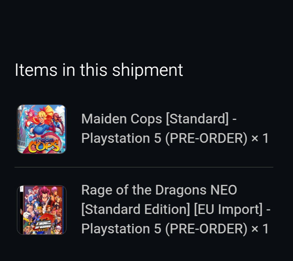 PixelPowerLine's tweet photo. @VideoGamesPlus_ @videogamedeals @Lbabinz @PhysicReleases @ForeverPhysical @Nintendeal I've already got a dispatch notification for the preorder, thx VGP 👍 https://t.co/26GNXvVVYm