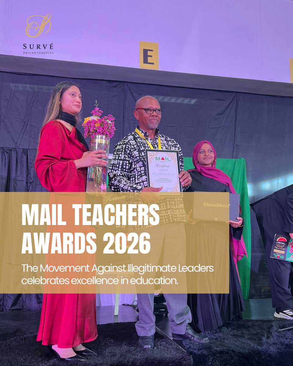 SurvePhil's tweet photo. Survé Philanthropies supports the Movement Against Illegitimate Leaders (MAIL) in recognising retired teachers for their years of dedicated service and contribution to education and society.
#education #teachers https://t.co/g82xMgTyVA