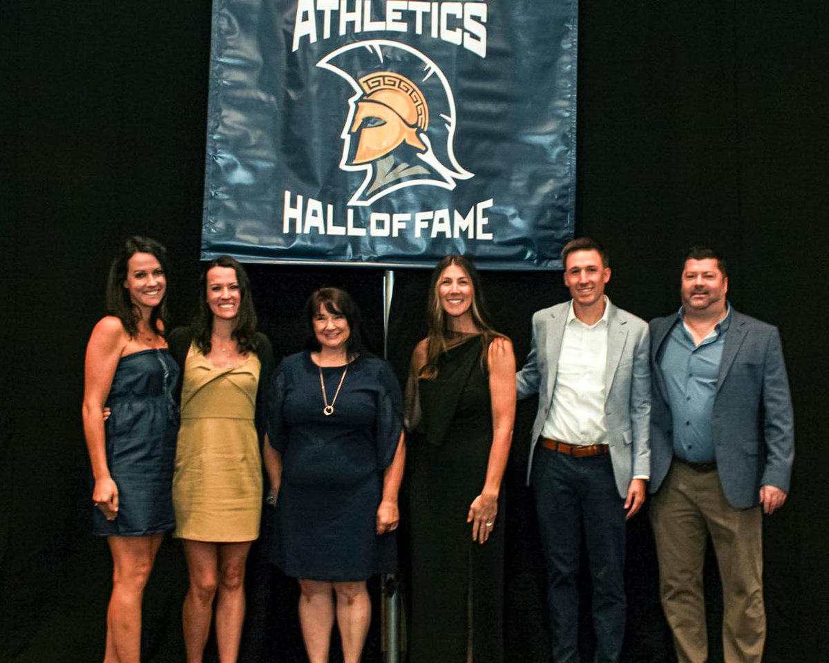 uncgspartans's tweet photo. We celebrated our 7 Athletics Hall of Fame inductees during Homecoming Weekend: Chelsea Sumney Hartness ’13, Shaina Sumney Kernodle ’13, Joe Thompson ’12, Erin Chandler ’96, Penny Thompson Moffitt ’03, Randi Patterson ’10 &amp; Scott Jones ’06! 
📰 https://t.co/nkH2UsxgDG
#letsgoG https://t.co/LH5XGfuXKw