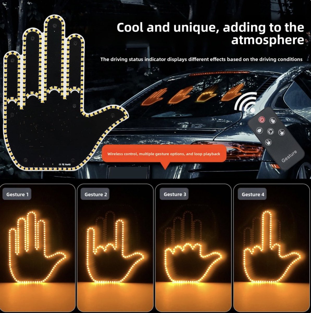 BUYERZOnline's tweet photo. Car finger lights and gesture lights✋🏼🚦

Shop here🛒🛍️: https://t.co/G9F0xaBIqG https://t.co/QZwWVlQEhD