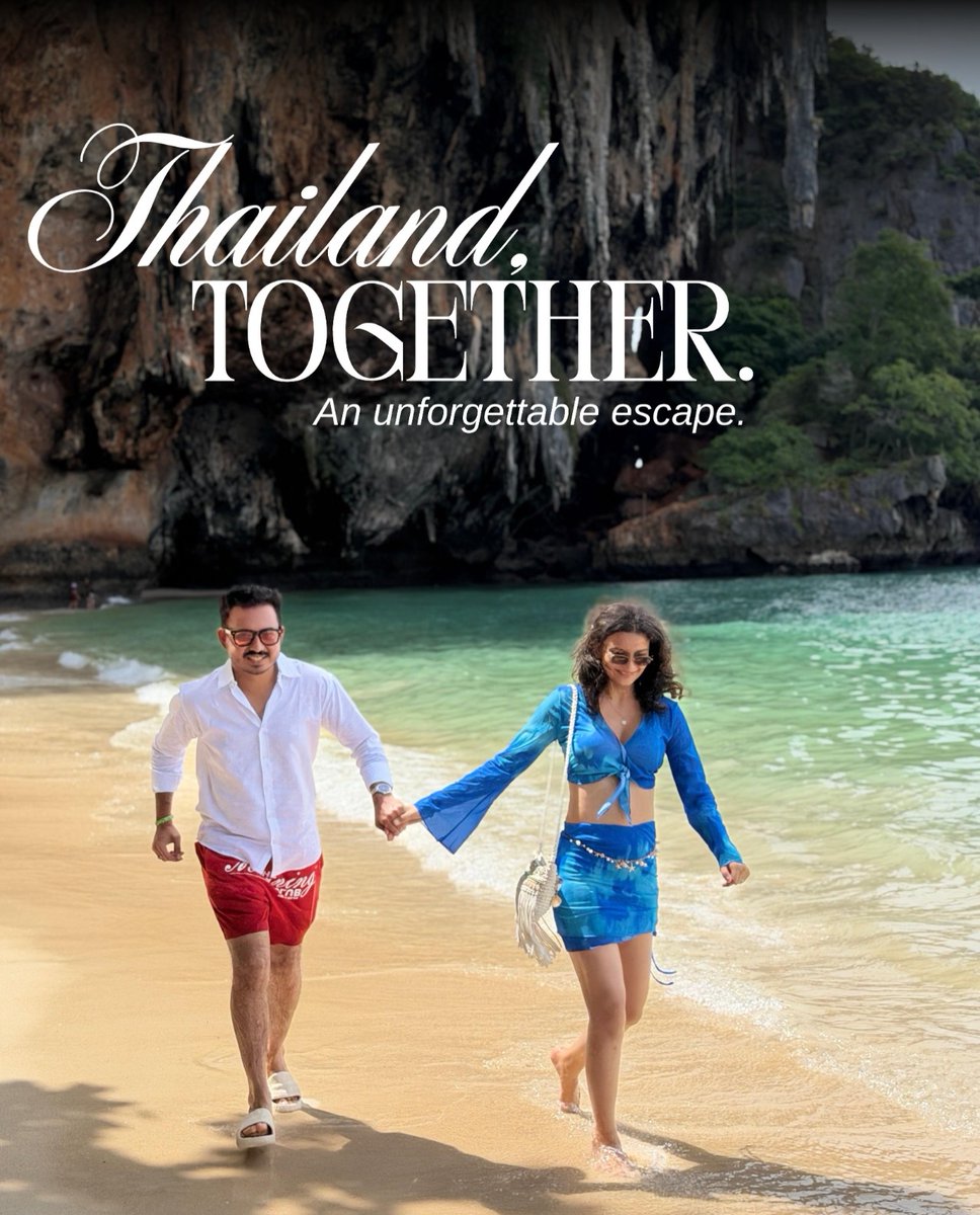 ponchoncha's tweet photo. 🇹🇭 Some journeys become special because of the moments you share. A beautiful Thailand escape, filled with new places, little moments and memories made together. 🤍✨
Your journey. Your moments. We simply design it beautifully. PURE LUXE HOLIDAYS https://t.co/JVdqJIuq9K