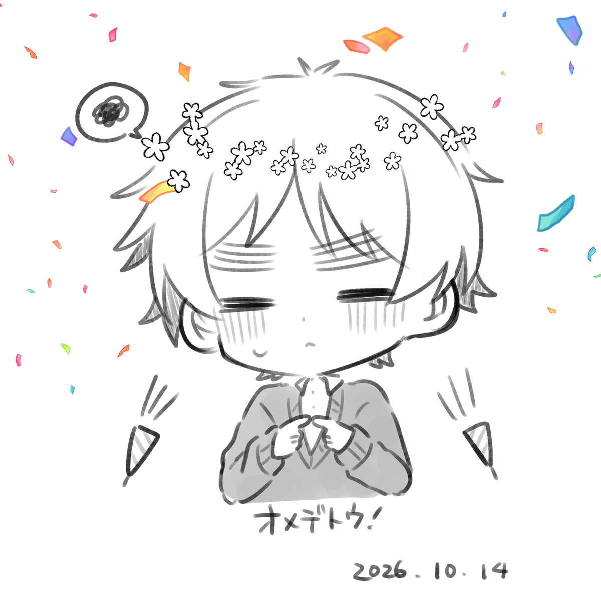 hikage_mumu's tweet photo. アサカクおめでとうな〜
あまりにラクガキすぎるから
タグはつけない😗 https://t.co/AIhEkUNvEc