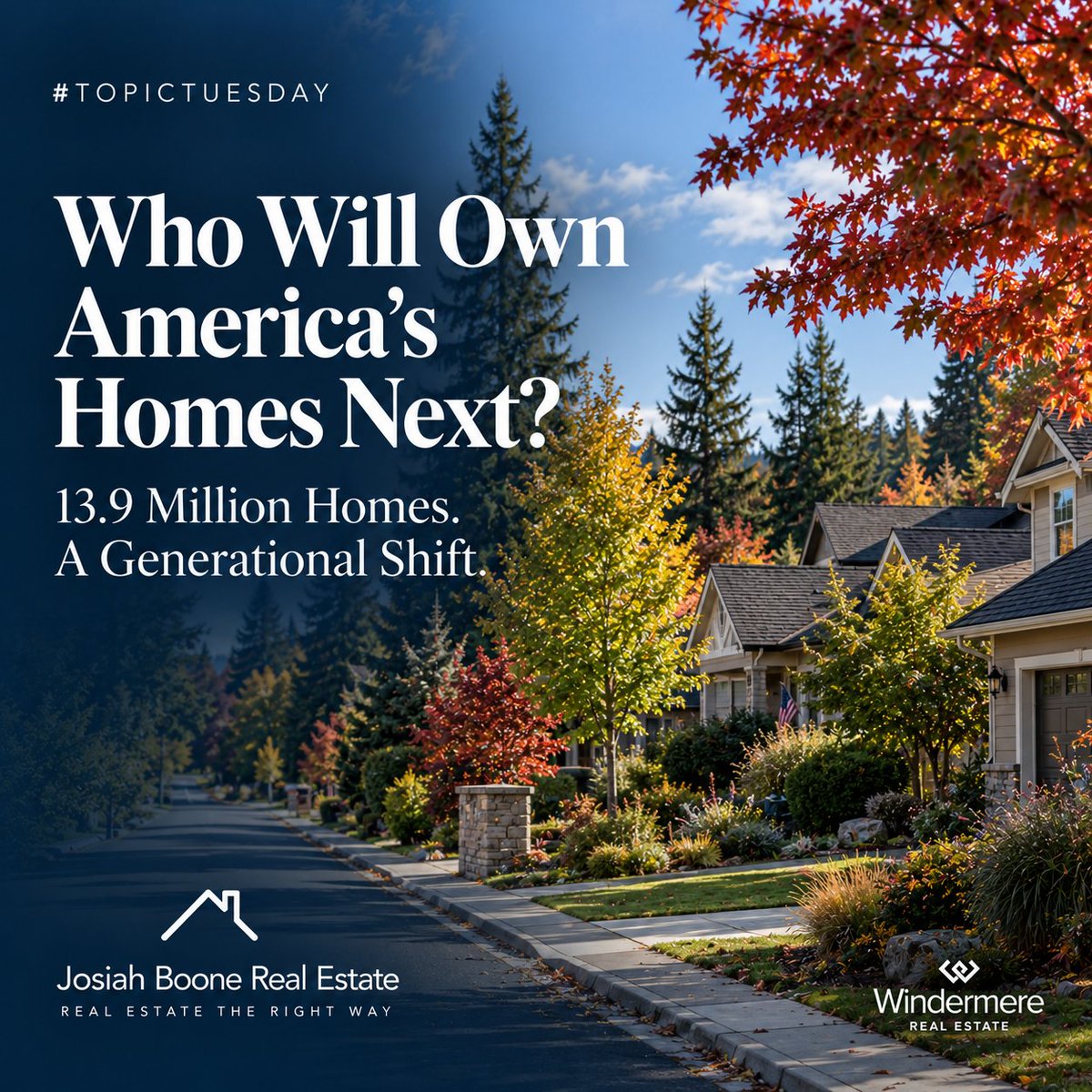 josiahboone's tweet photo. 13.9 million homes are expected to transition out of older generations' ownership and occupancy by 2036.
Most are family-sized homes, not starter homes.
A significant generational shift that could shape housing opportunities for years ahead.
#TopicTuesday
https://t.co/SkbpP2H6Eb https://t.co/4MMQ4PyT9R