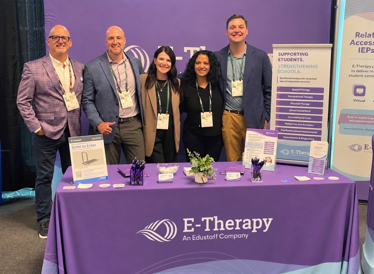 etherapyexperts's tweet photo. We’re at AASPA! 👋 

If you’re here too, come find the E-Therapy team and say hello. 

#AASPA #SchoolHR
 #AASPA #SchoolHR #K12Staffing https://t.co/8zxMiGZQXj