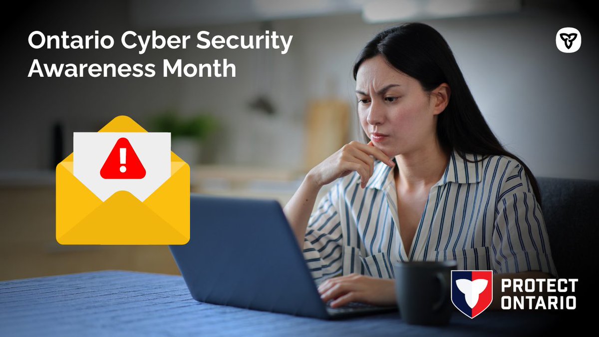 ONconsumer's tweet photo. We all have a role to play in keeping our digital community safe. 

Spot a phishing email? Receive a suspicious text? Speaking up and reporting scams helps protect everyone in our shared digital spaces. 

#CyberSecurityAwarenessMonth #CyberSafeTogether
https://t.co/wmV6M8oDlQ https://t.co/Ygd6toL4Tn