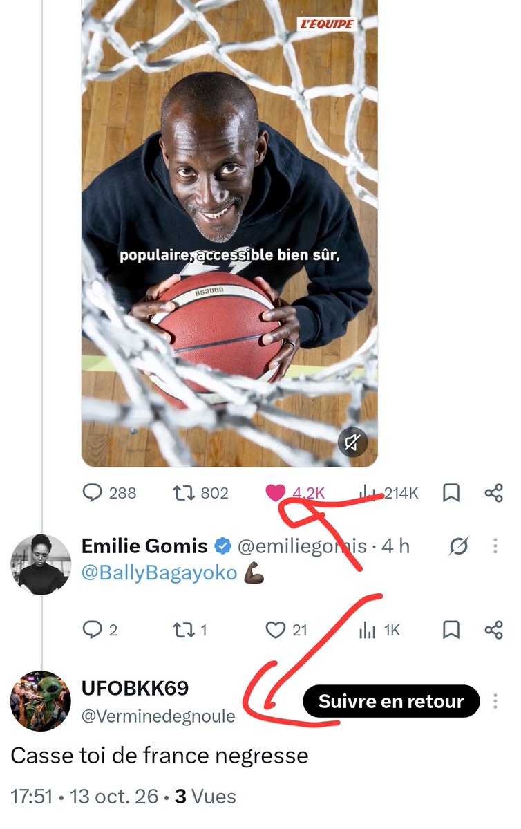 emiliegomis's tweet photo. Le moindre geste est un motif pour l'expression du racisme actuellement.

Les lobbys qui jouent ce jeu veulent chauffer les esprits pour faciliter les passages à l'acte. https://t.co/UFsciYY6HV