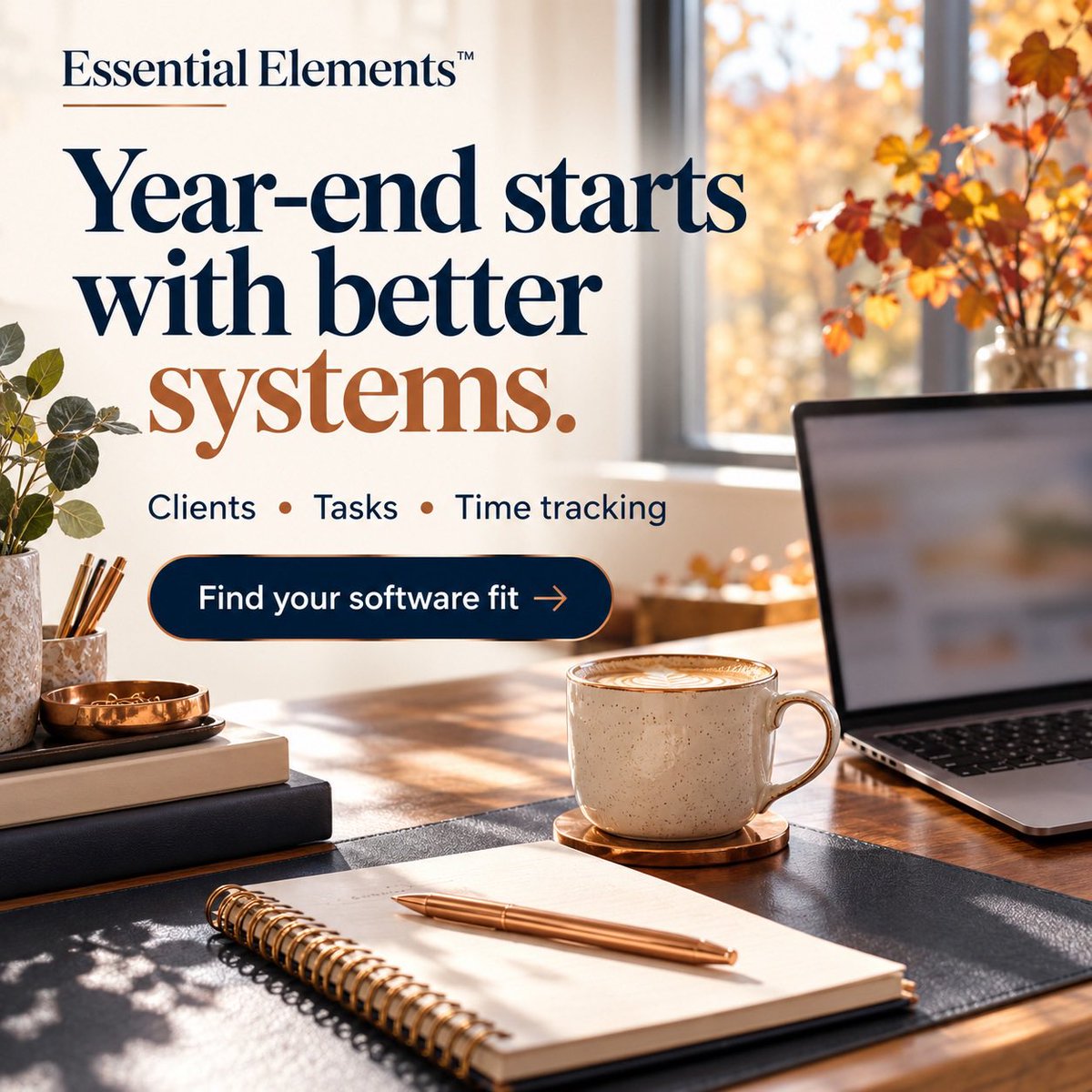 MCProgram4Pros's tweet photo. October is here! Year-end will be here before you know it. Keep clients &amp; tasks organized with Essential Elements™ software: https://t.co/CLJNkSSXO7 https://t.co/ADnz3bZQCq