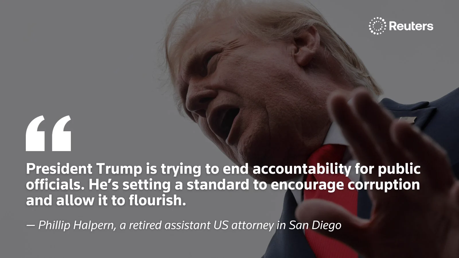 Reuters investigation: Trump's corruption pardons overwhelmingly favor Republicans