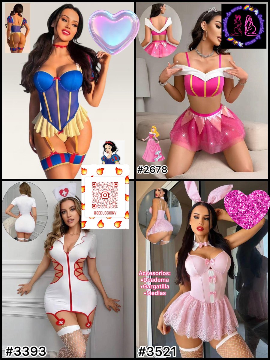 seduccion_VENUS's tweet photo. 🎭🔥¡QUE NO TE AGARREN LAS PRISAS!🔥🎭

En Seducción de Venus Tenemos gran variedad de disfraces para entrega inmediata.😈💋

✨Elige tu favorito y luce espectacular.
📩 ¡Mándanos mensajito y consigue el tuyo!

💋 Seducción de Venus, donde la tentación se viste de mil formas. 🔥 https://t.co/gGLdW25s8a