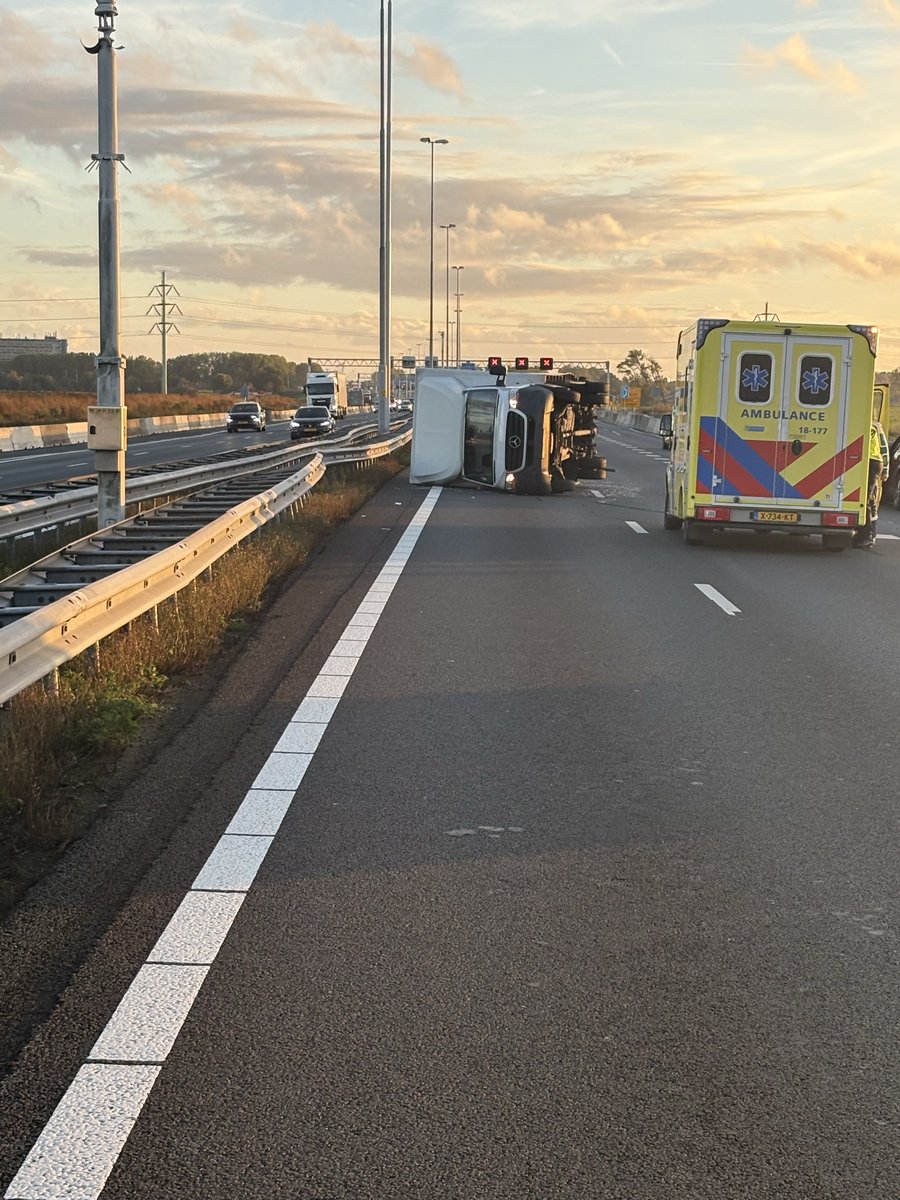 Ongeval op de A27 voor knooppunt Gorinchem