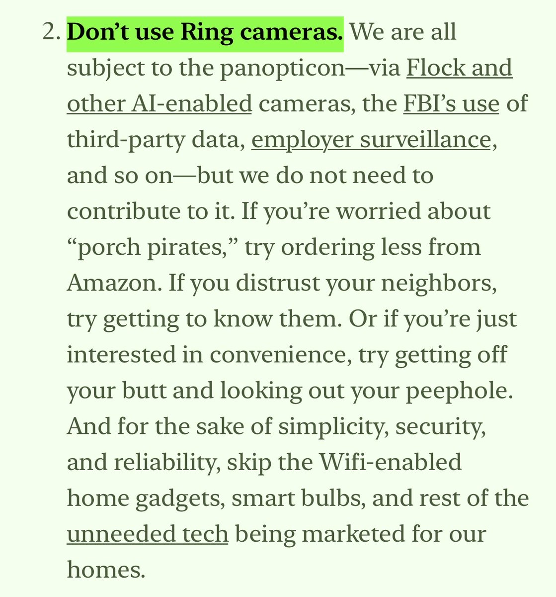 catucci's tweet photo. Out: Ring cams, midcentury modern, MoMA Design Store slop

In: Mismatched coffee mugs, old Hi-Fi systems, cleaning your own apartment

https://t.co/gT7yBQY7ZE https://t.co/JqN09mBv07