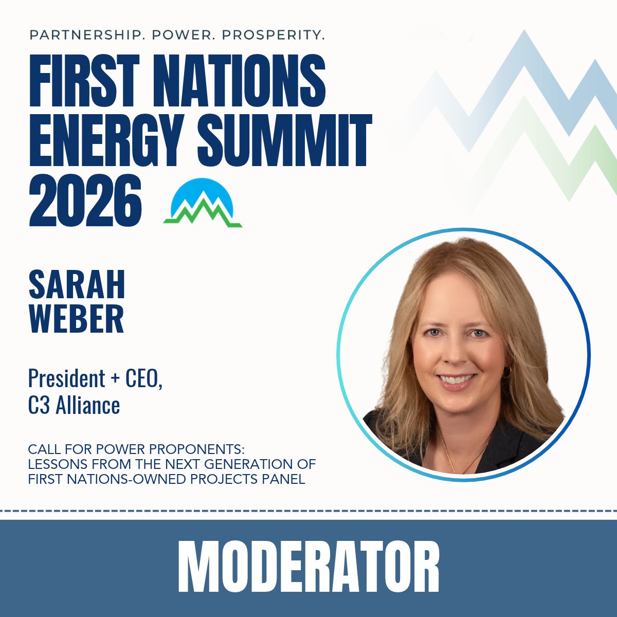 CleanEnergyBC's tweet photo. First Nations Energy Summit 2026 Speaker Announcement

CEBC is pleased to welcome Sarah Weber, President + CEO of C3 Alliance, as moderator of the panel Call for Power Proponents: Lessons from the Next Generation of First Nations-Owned Projects at the 2026 First Nations Energy Summit.

Sarah brings more than 20 years of experience in Canada’s natural resource sector, specializing in strategic advisory, partnership development and engagement among Indigenous Peoples, government and industry. Her work spans executive leadership, policy development, communications, stakeholder relations and advancing complex natural resource projects.

Through C3 Alliance, Sarah advises Indigenous communities and industry partners on engagement, governance, environmental stewardship and economic development, while convening dialogue across First Nations, government, industry and other partners. She also leads initiatives including the BC Natural Resources Forum and the BC Indigenous Resource Opportunities Conference, creating opportunities for relationship building and Indigenous leadership across the resource sector.

Sarah’s experience facilitating complex conversations and building partnerships makes her a strong moderator for Call for Power Proponents: Lessons from the Next Generation of First Nations-Owned Projects. The panel will bring together First Nations leaders involved in successful projects from BC Hydro’s recent Calls for Power to share practical experiences, lessons learned and perspectives on advancing the next generation of First Nations-owned clean energy projects.

FNES brings together First Nations, government, industry, utilities, academia, community partners and emerging leaders to exchange knowledge, build and strengthen relationships, and explore the opportunities shaping British Columbia’s clean energy and electricity future.

FNES is getting closer, and now is the time to make your plans to join us!

November 30 + December 1, 2026
The Westin Bayshore, Vancouver

Get your tickets now, explore our growing agenda and speaker lineup, and learn more about Indigenous Travel Support, the Emerging Leaders Program and our discounted FNES hotel room block for attendees: https://t.co/pC49bUdWYv

We can’t wait to welcome you to FNES 2026!

Together, we power the future.