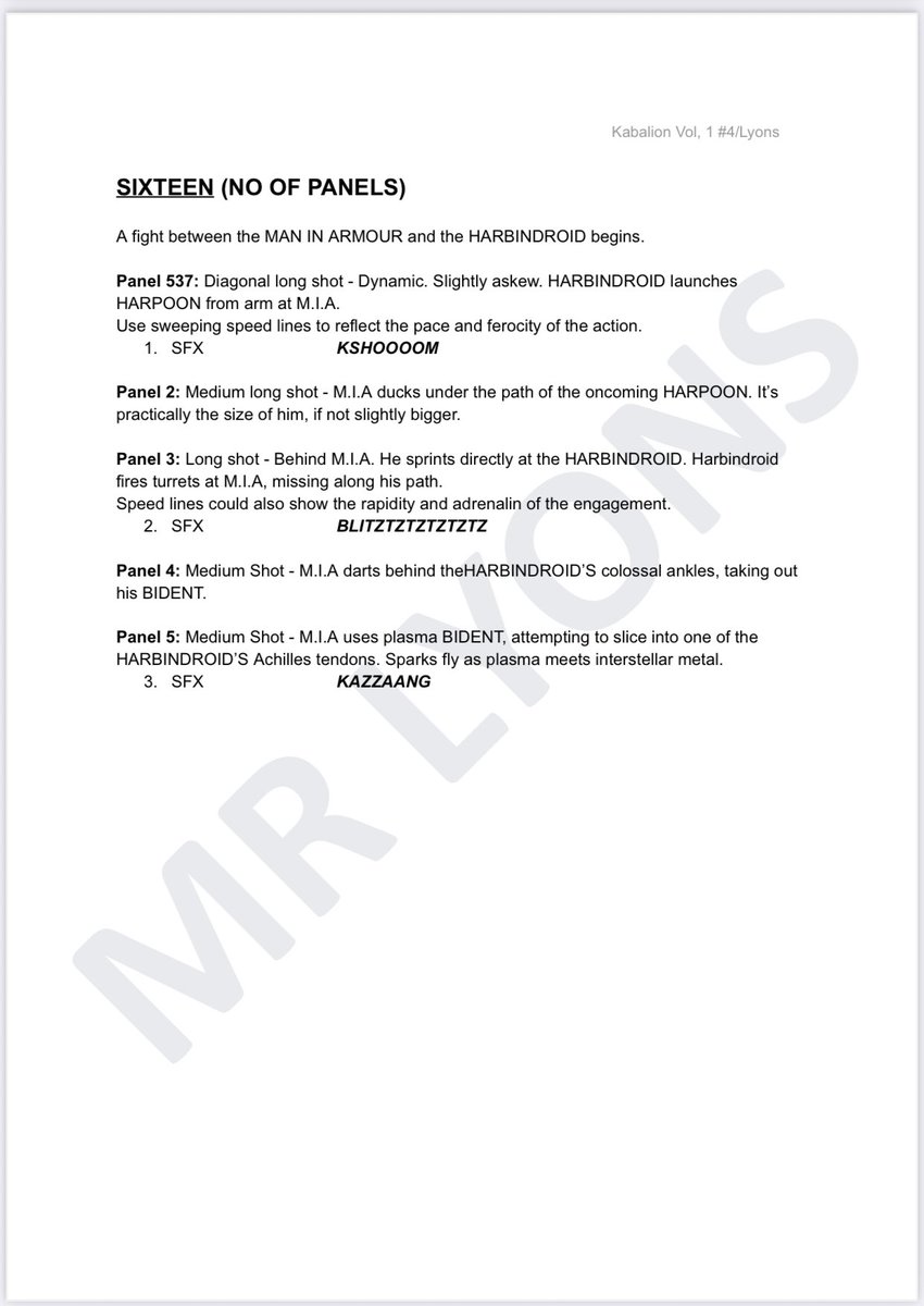 mrlyonswriter's tweet photo. KABALION - Vol. 1 #4 - Demo Script - Part 7
#comicbooks #sciencefiction #newcomic #comicwriter #comicbooklovers #feed #scifi #space #originalwriter #comics #x #writing #apocalypse #newtalent #scriptwriting #90s #script #spaceship #fyp #fresh https://t.co/A9JCHGGn5W