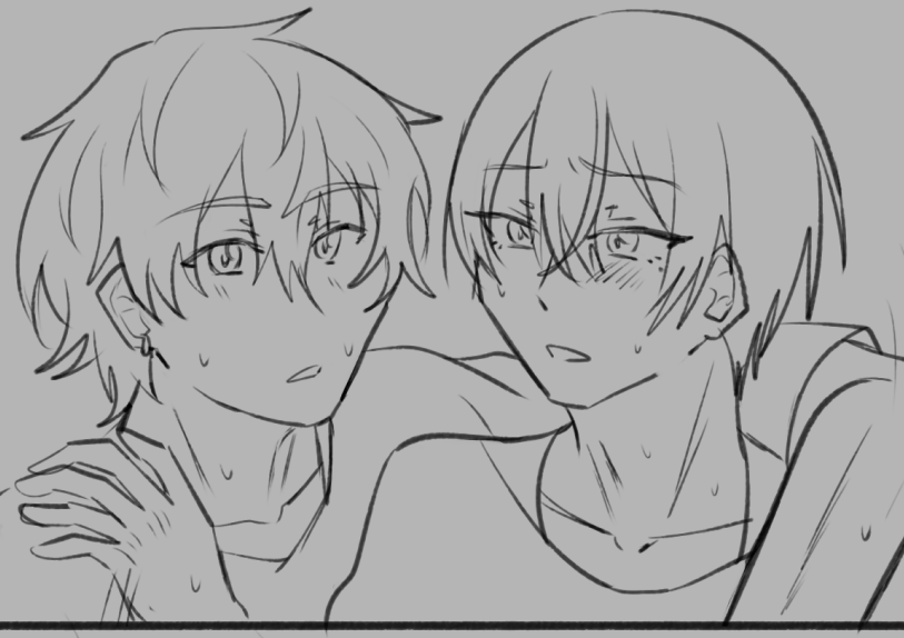 longhairshouto's tweet photo. anyways sorry for the mess guys have some wip https://t.co/lh9I7APSOF