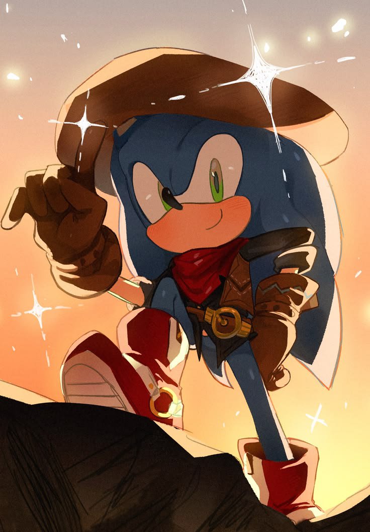 SibyllaMarsh's tweet photo. Cowboy Sonic appreciation post because look at this little legend 🤠Show this artwork some love

Art by //Sophia// On Pinterest 
#Sonic #SonicTheHedgeHog
#SonicFanArt https://t.co/GUl9pABOSF