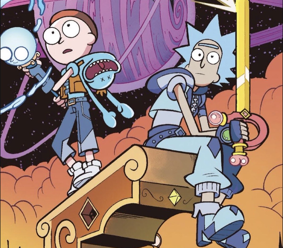 morty4rick's tweet photo. kingdom hearts and rnm collab oh my heart https://t.co/HJcF64LJxV