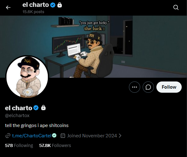 ParasiteKOL's tweet photo. Ok, I personally am now targeting @elchartox  to be the next KOL infected in game. Due to his chad purchases, and weak hands selling so quickly, not allowing some time hodling. https://t.co/w24m2RsRA6