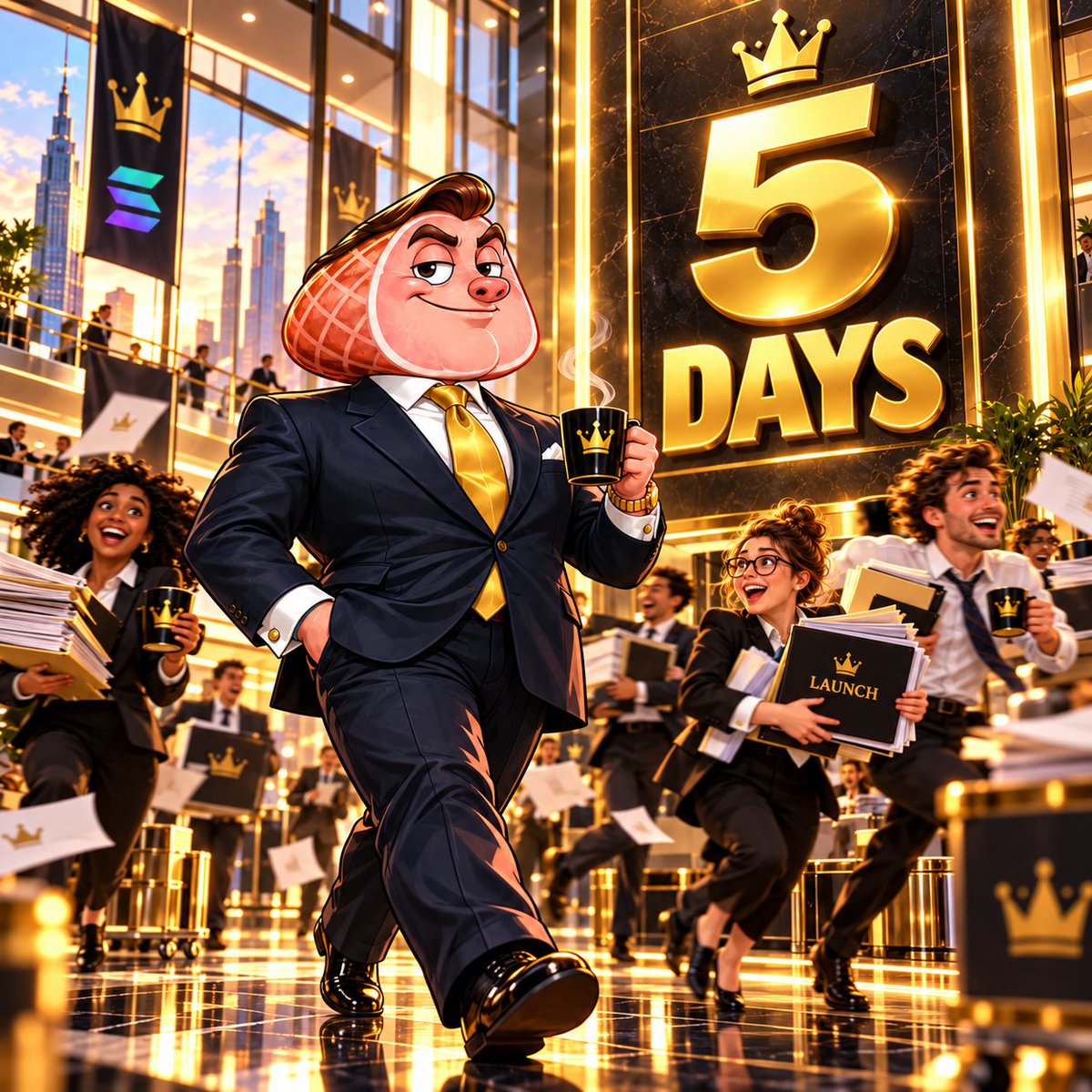 HamBossSol's tweet photo. 🚨🐷 5 DAYS UNTIL LAUNCH 🐷🚨

💼 The CEO is ready.
🏢 Headquarters are operational.
☕ Coffee supplies are dangerously low.
📋 The paperwork is... somewhere.

🚀 $HAMBOSS
📅 OCTOBER 19
🌐 Launch planned via @bordrlessdex
👑 THE CORPORATE TAKEOVER IS APPROACHING. https://t.co/eTjLQe1qkX